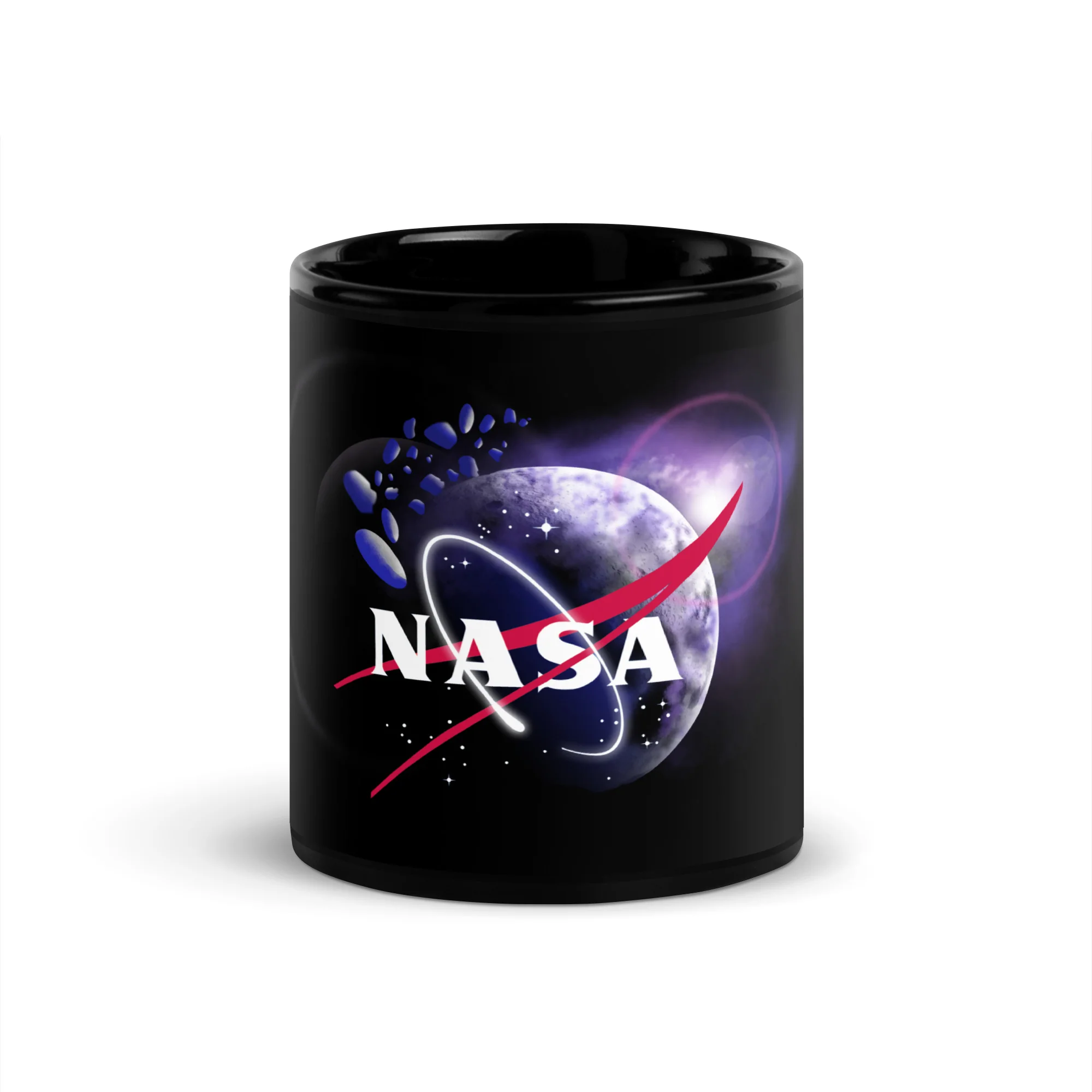 NASA Black Glossy Mug