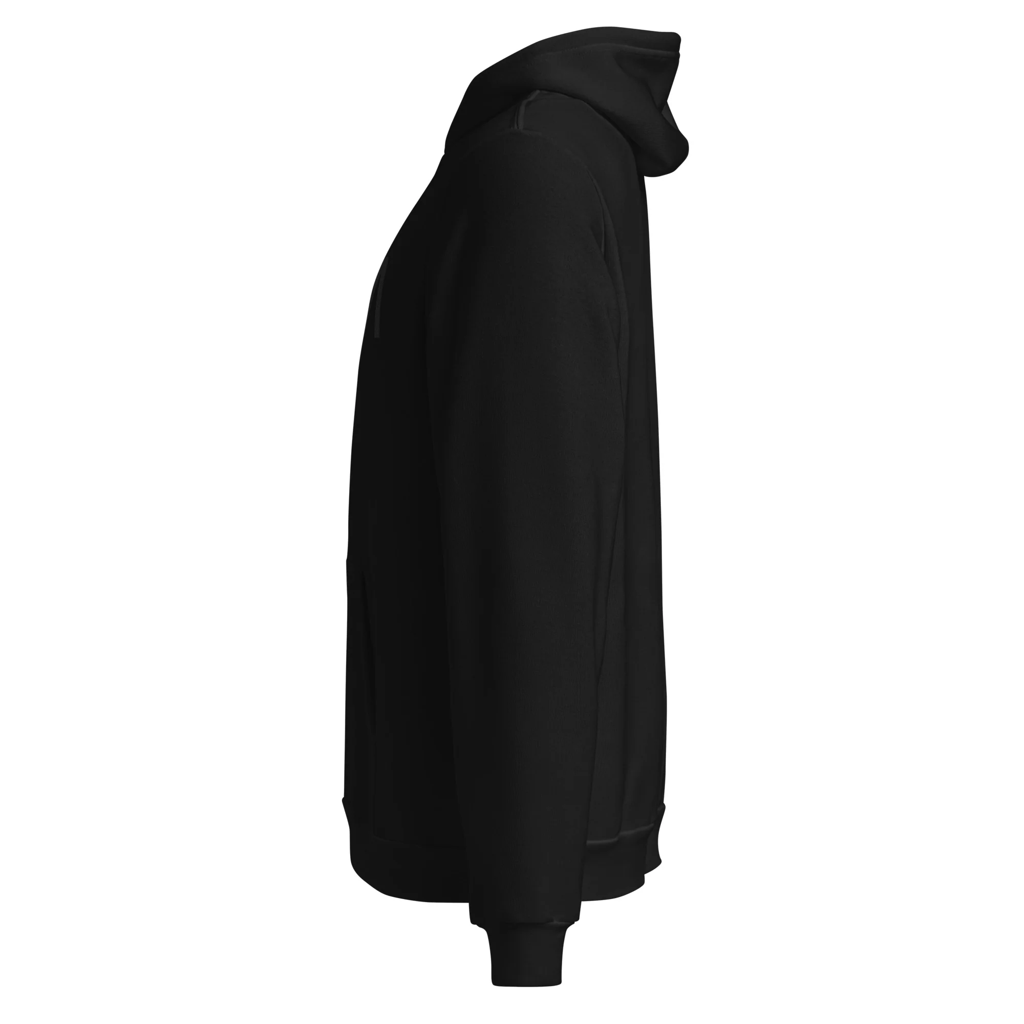 NASA Black on Black Embroidery Unisex Hoodie - Image 2