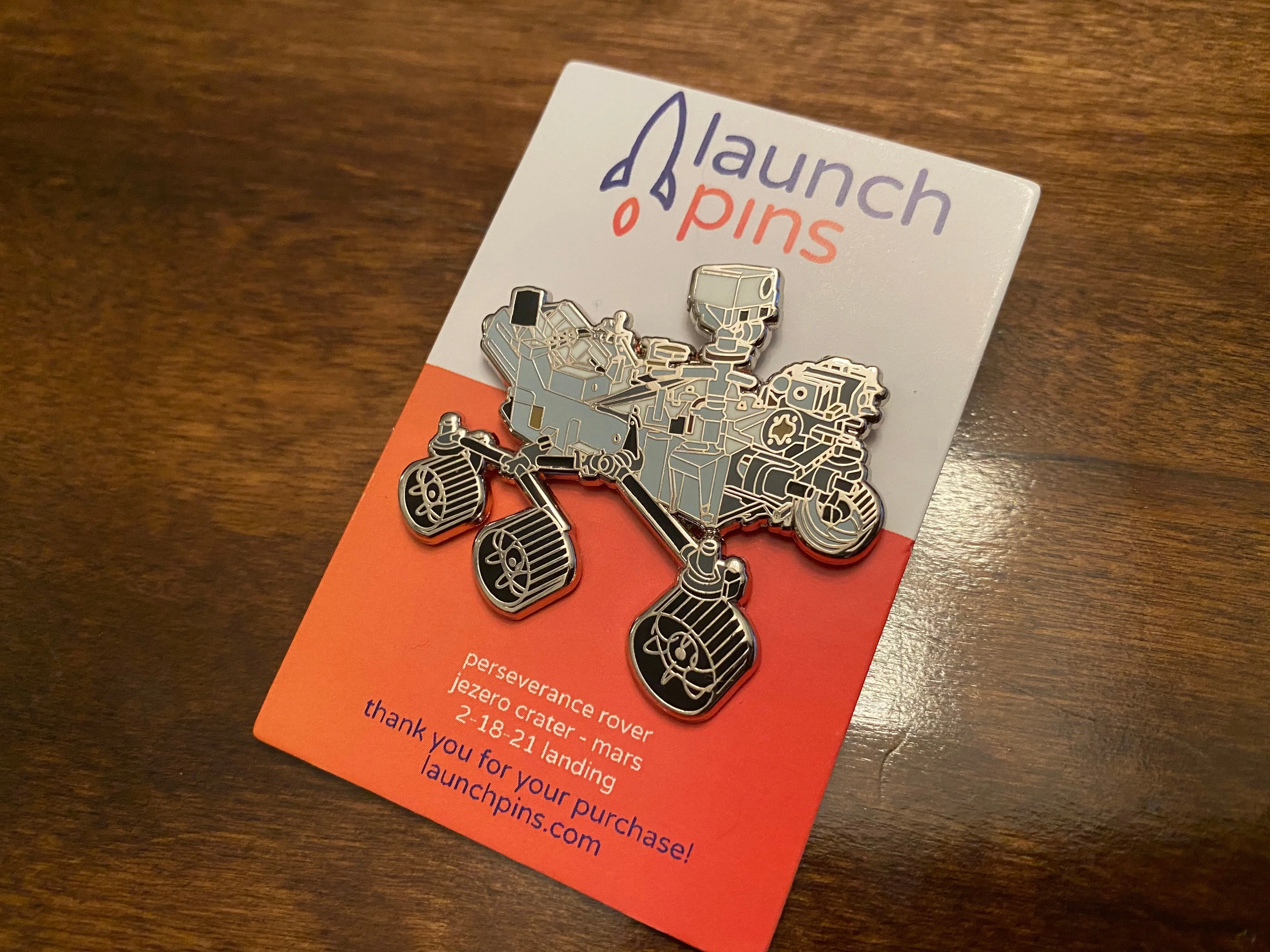 NASA Mars 2020 Perseverance Rover Pin - Image 2