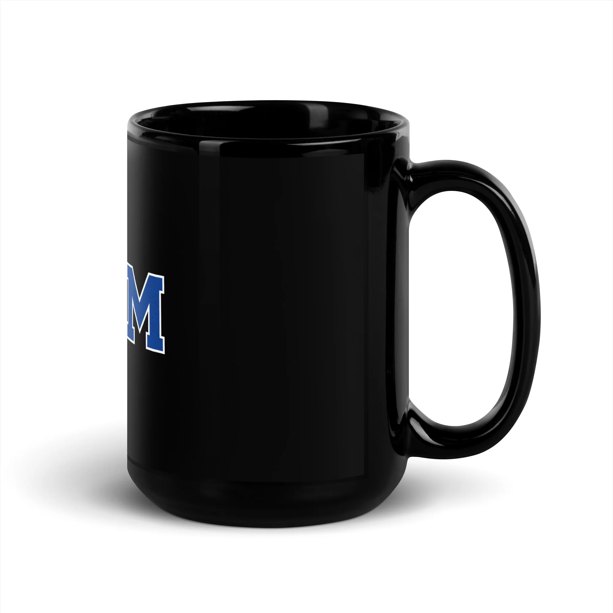 Nasa Mom Meatball Logo Black Glossy Mug - Image 5