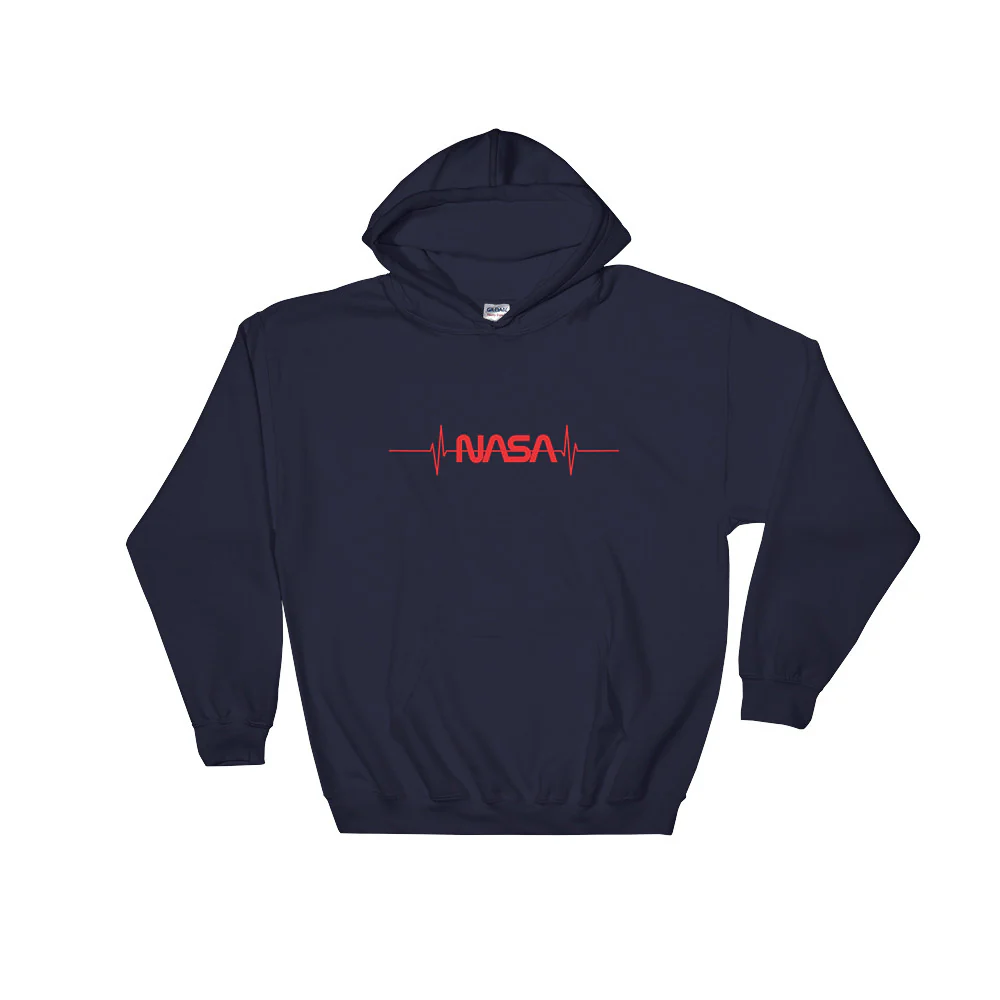 NASA 'PULSE' HOODIE in Black or Navy