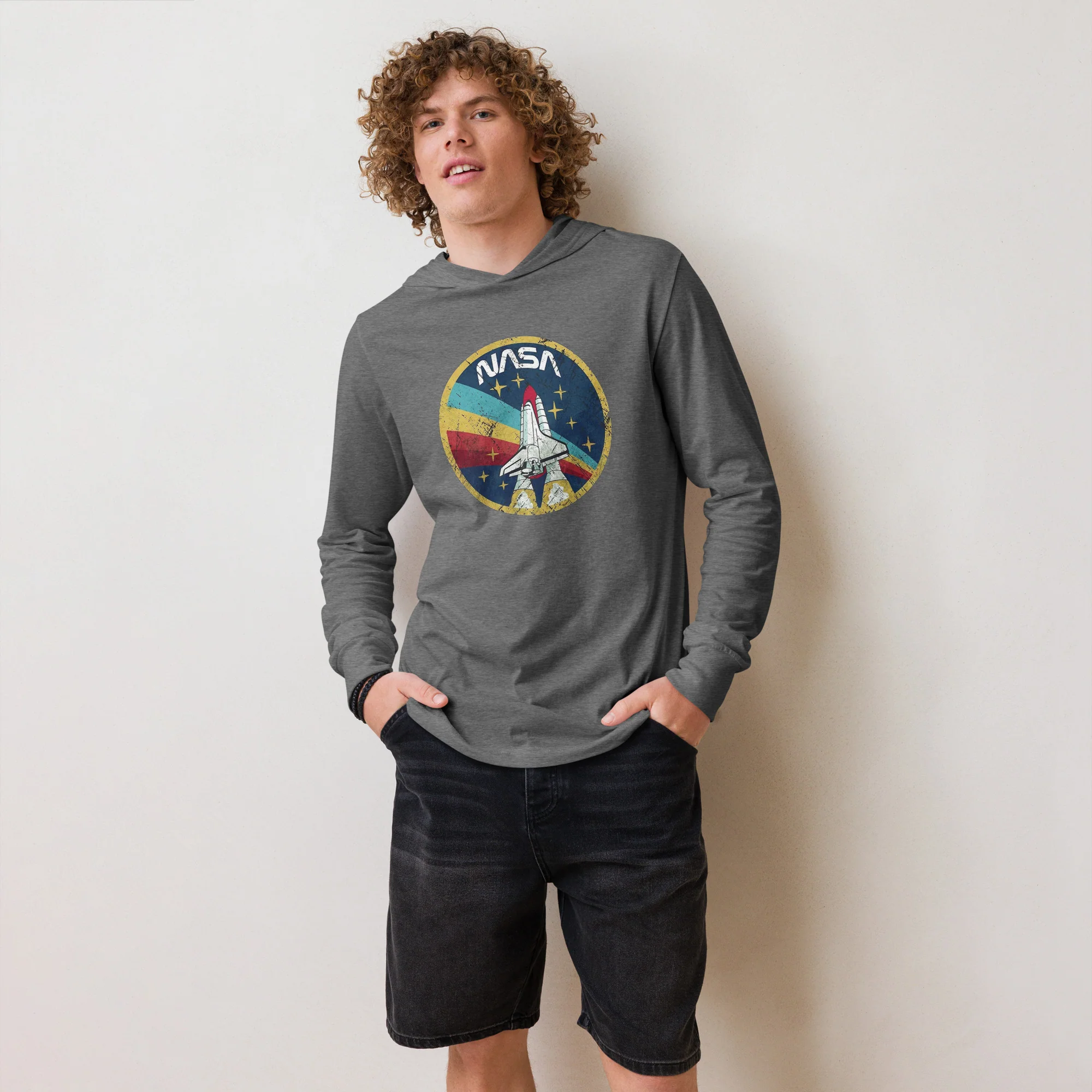 NASA Retro Hooded long-sleeve tee - Image 3