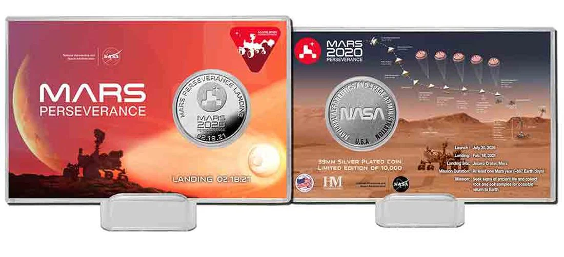 NASA’s Mars Perseverance Rover Landing Coin Presentation