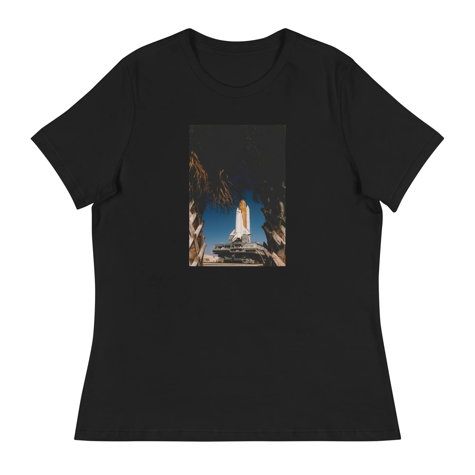 NASA Space Shuttle Discovery Custom Women's Relaxed T-Shirt - Image 4