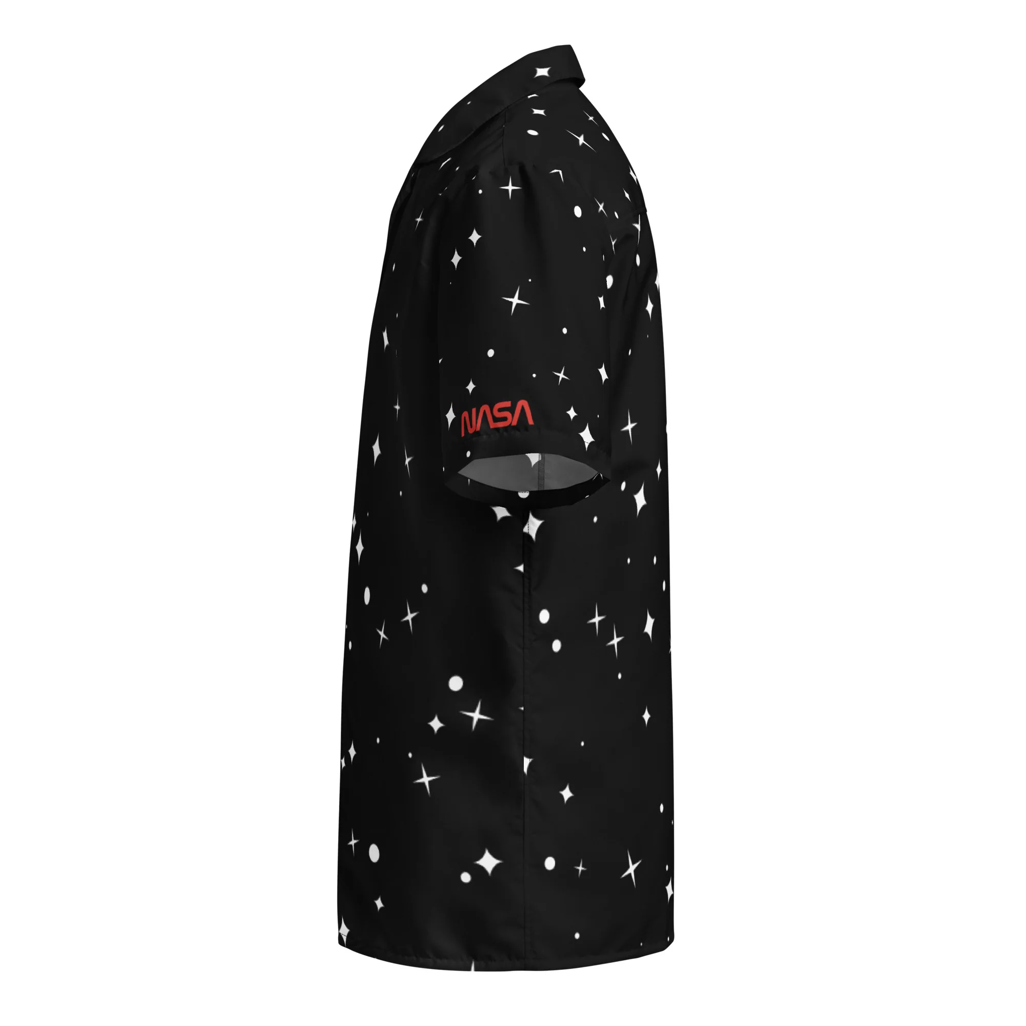 NASA Worm Logo Star Print Unisex button shirt - Image 3