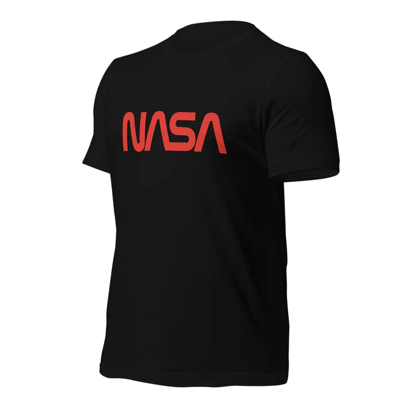 NASA Worm Logo Unisex T-Shirt - Image 2