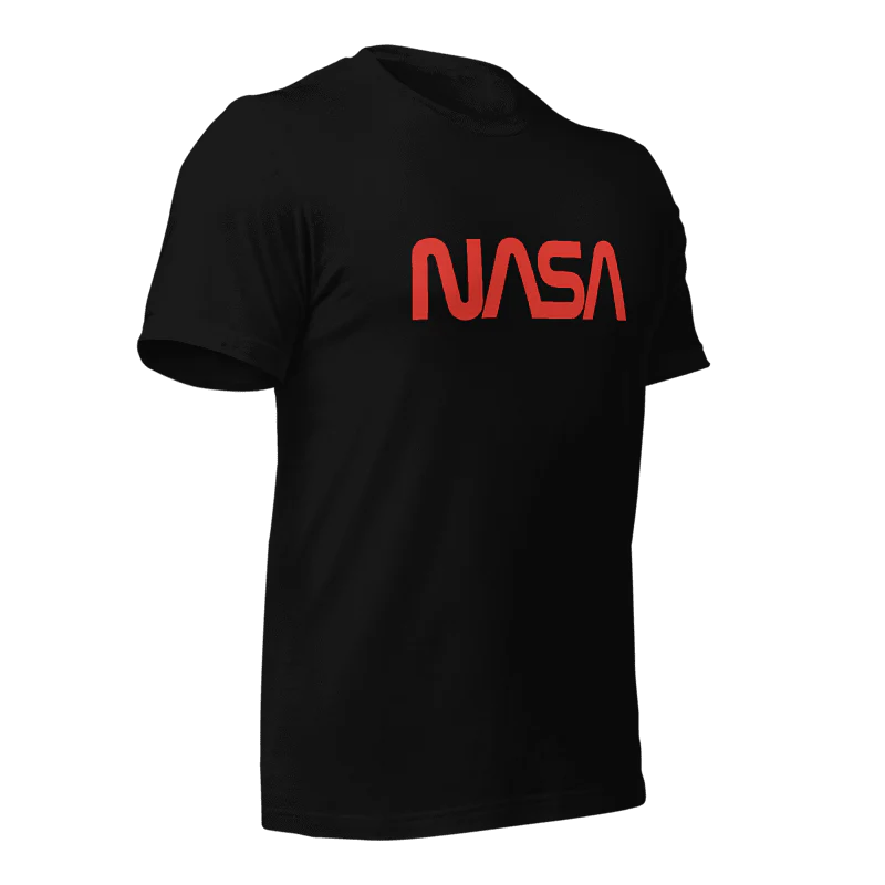 NASA Worm Logo Unisex T-Shirt - Image 3