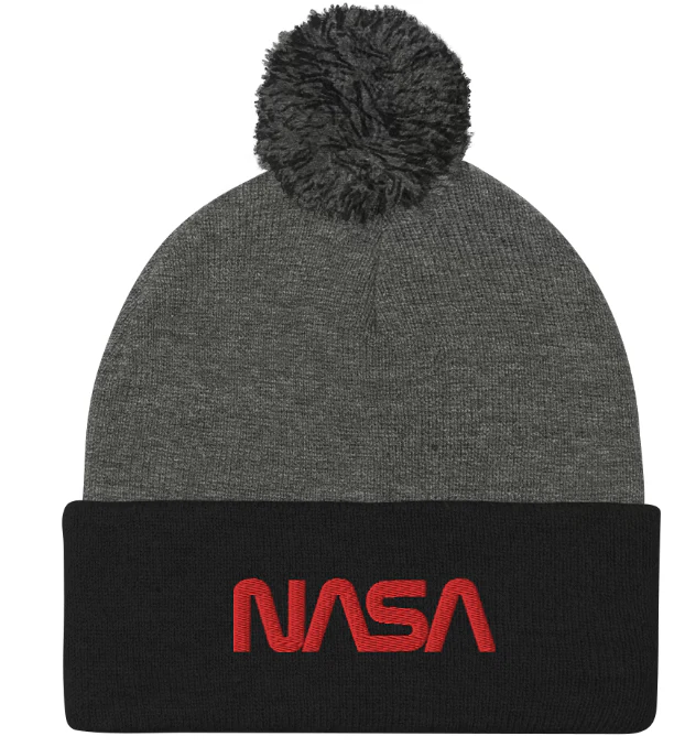 NASA Worm (red) Logo Beanie