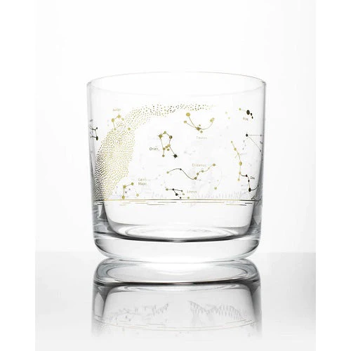 Night Sky Star Chart Whiskey Glass