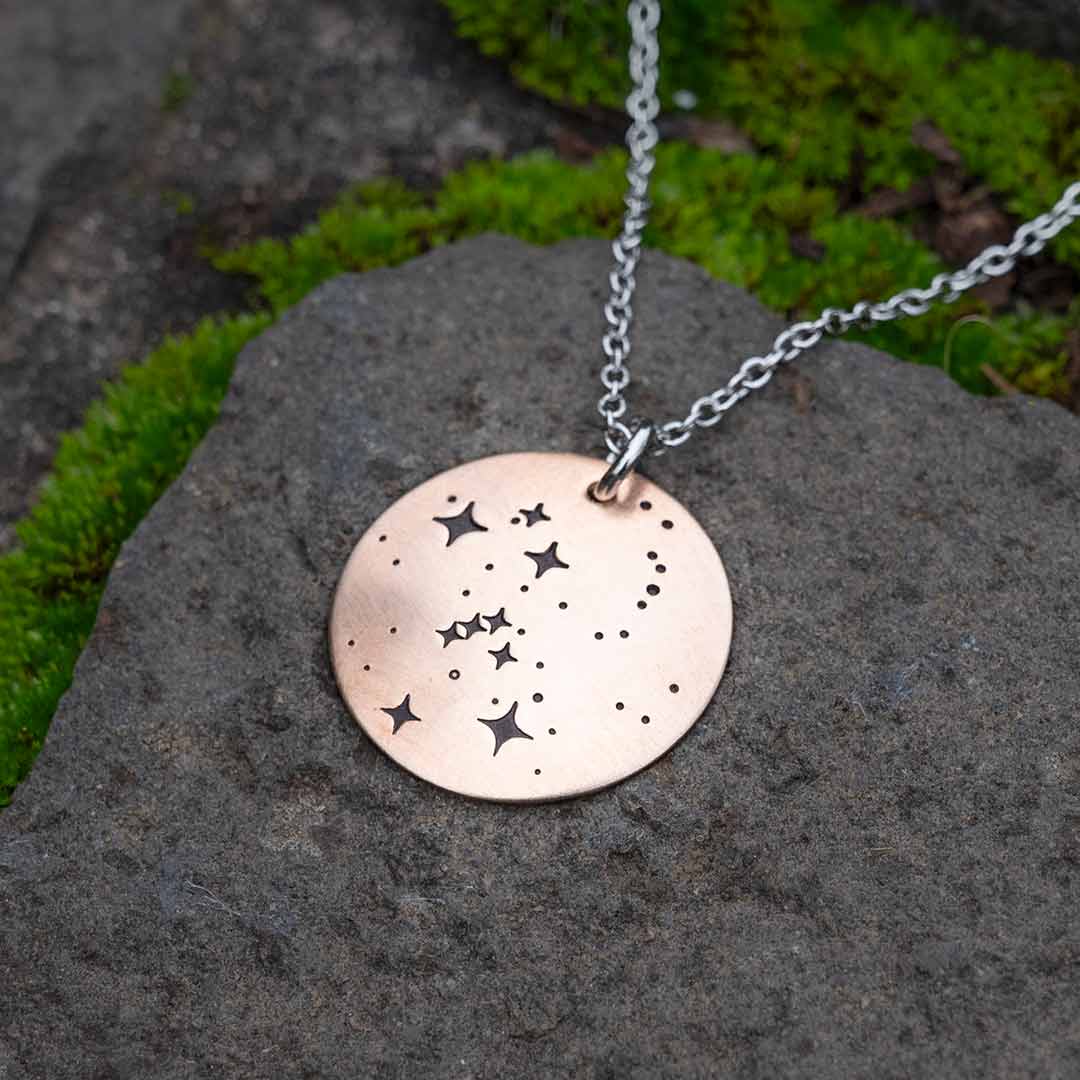 Orion Constellation Necklace, Hand-stamped - Image 9