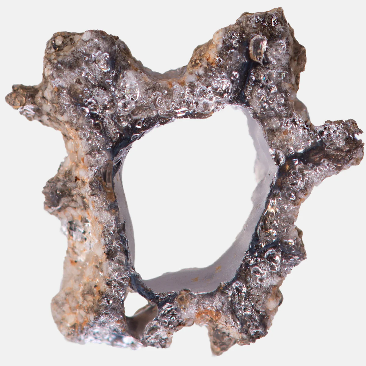 Petrified Lightning - Saharan Fulgurite Riker Box Specimen - Image 5