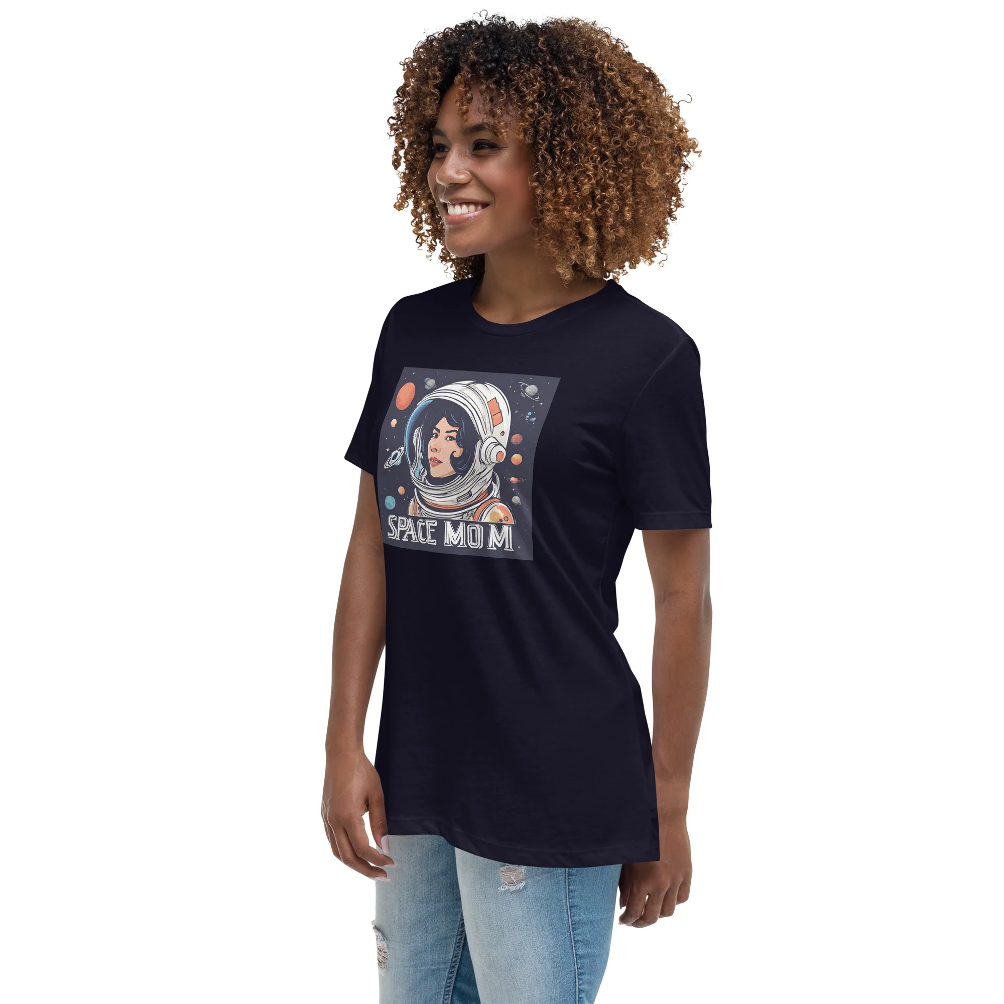 Planetary Space Mom Relaxed T-Shirt - Image 2