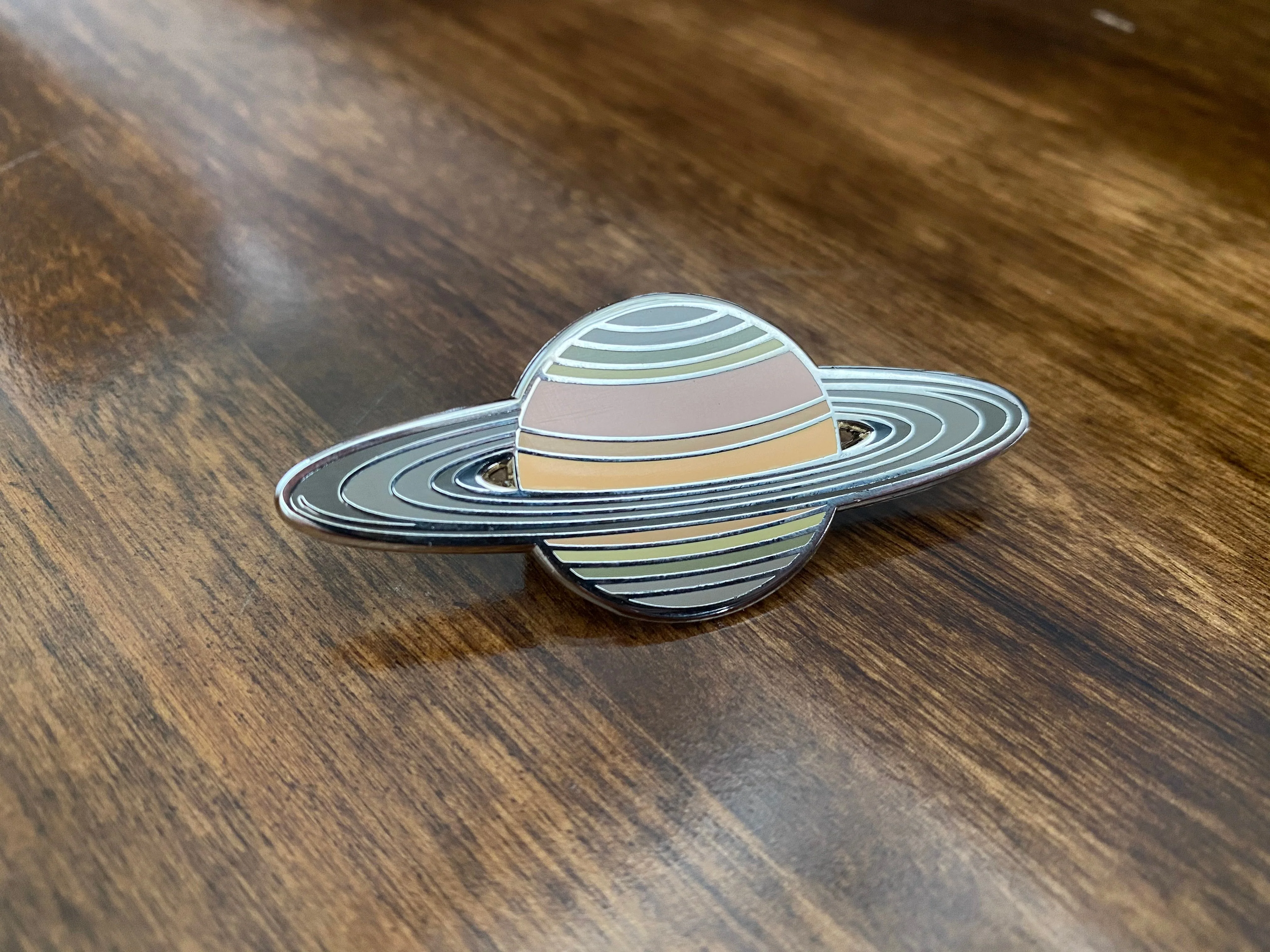 Saturn Hard Enamel Pin - Image 2