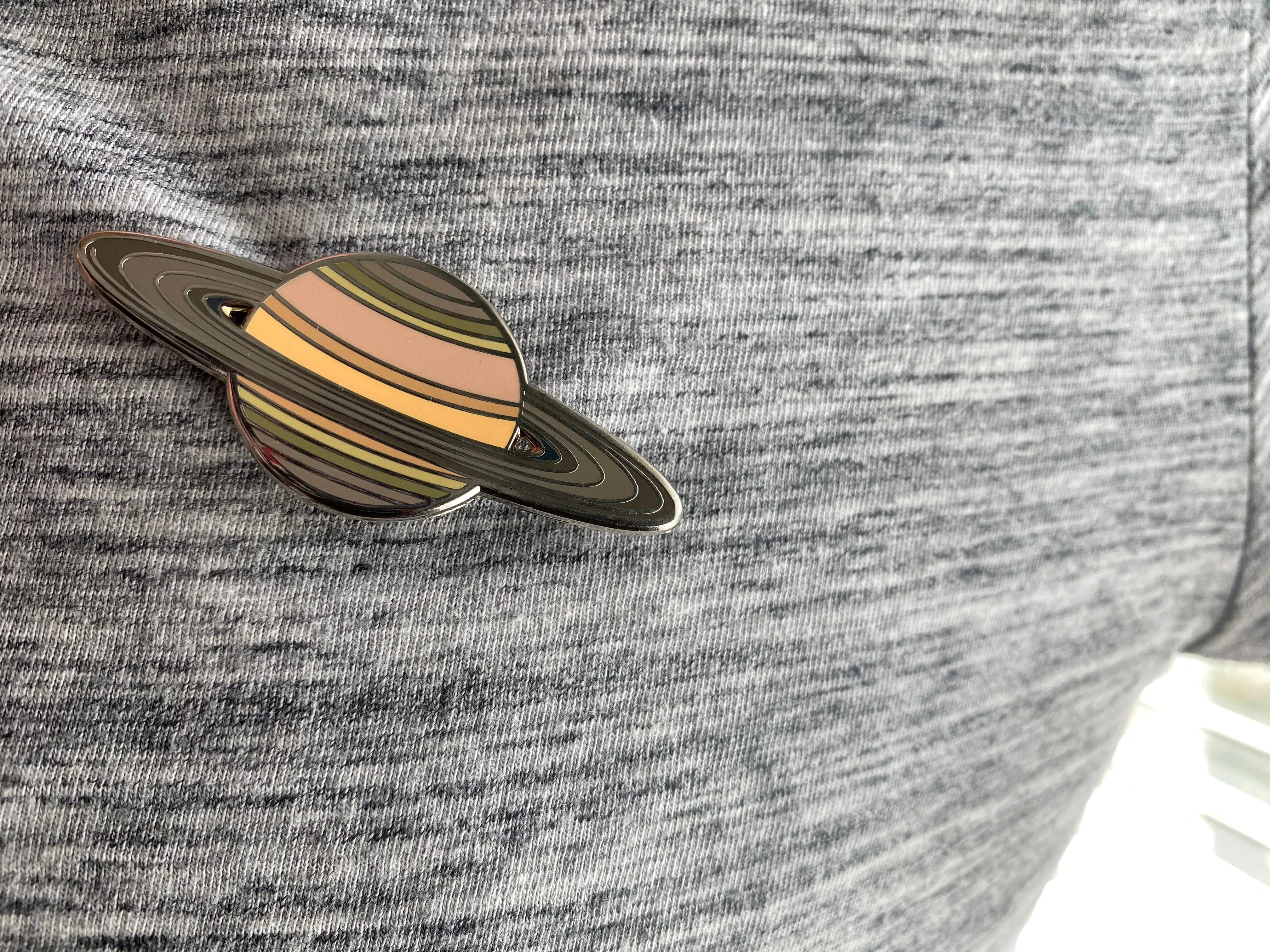 Saturn Hard Enamel Pin - Image 5