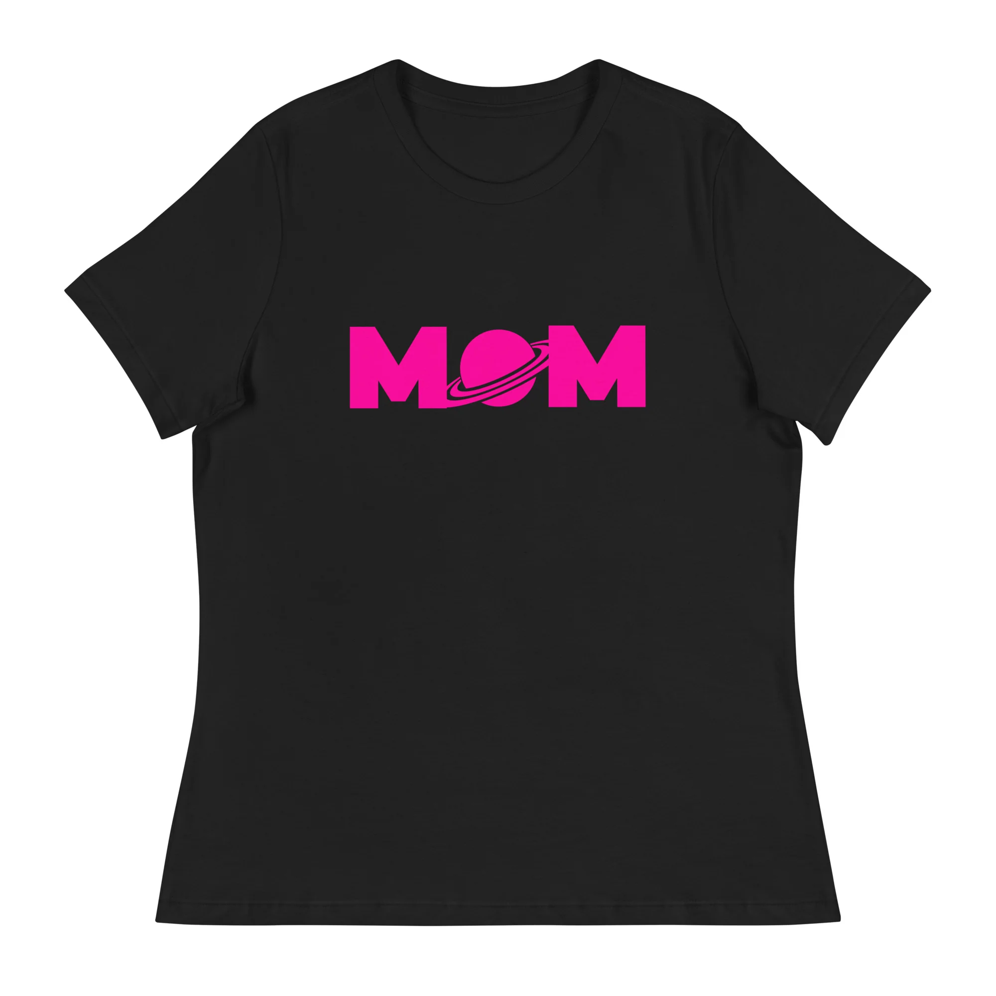 Saturn Space Mom Relaxed T-Shirt - Image 3