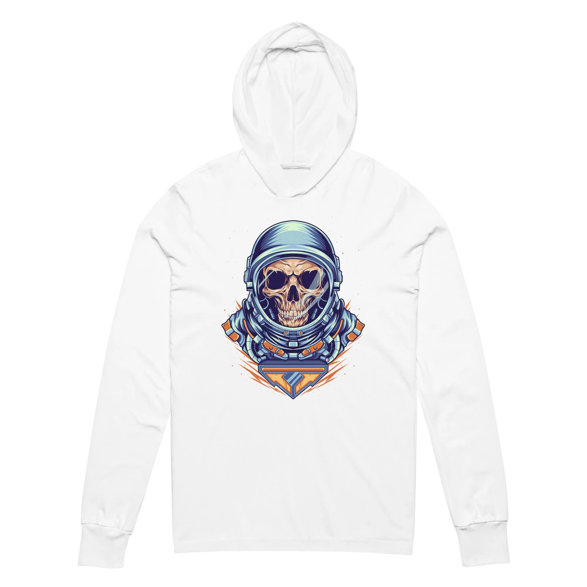 Alien Skull Art in Space Unisex Hoodie - Image 2