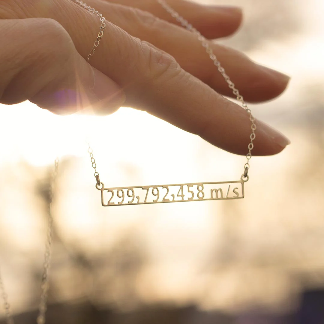 Speed of Light Necklace