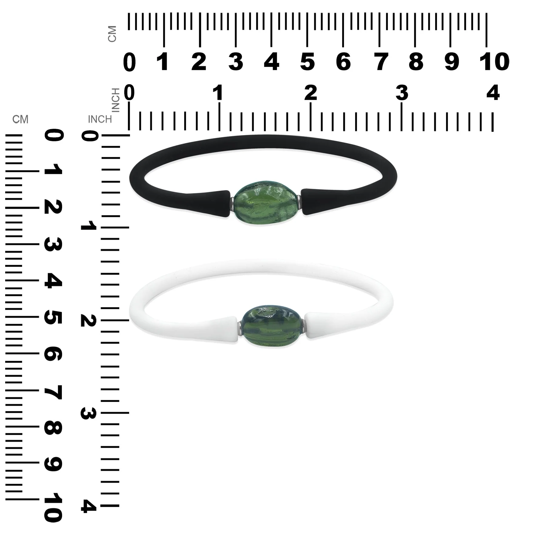 Starborn Moldavite Bead Silicone Bracelet - Image 5