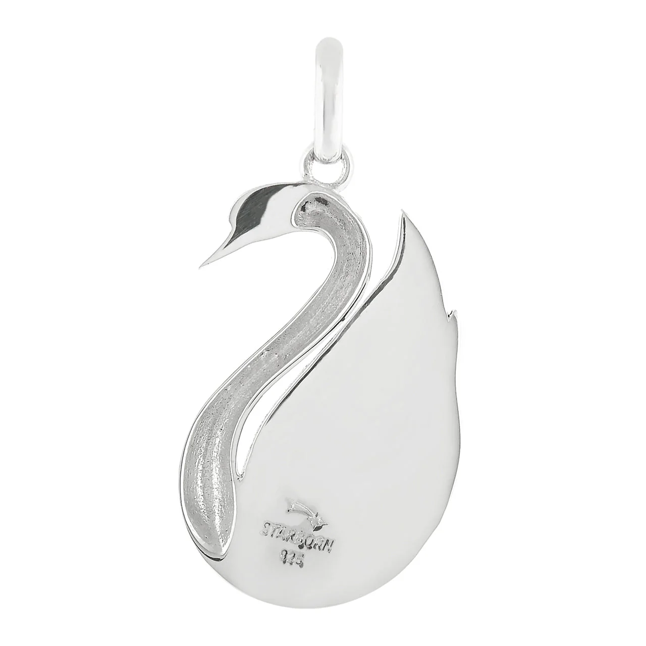 Starborn Mother of Pearl Swan Pendant in Sterling Silver - Image 2