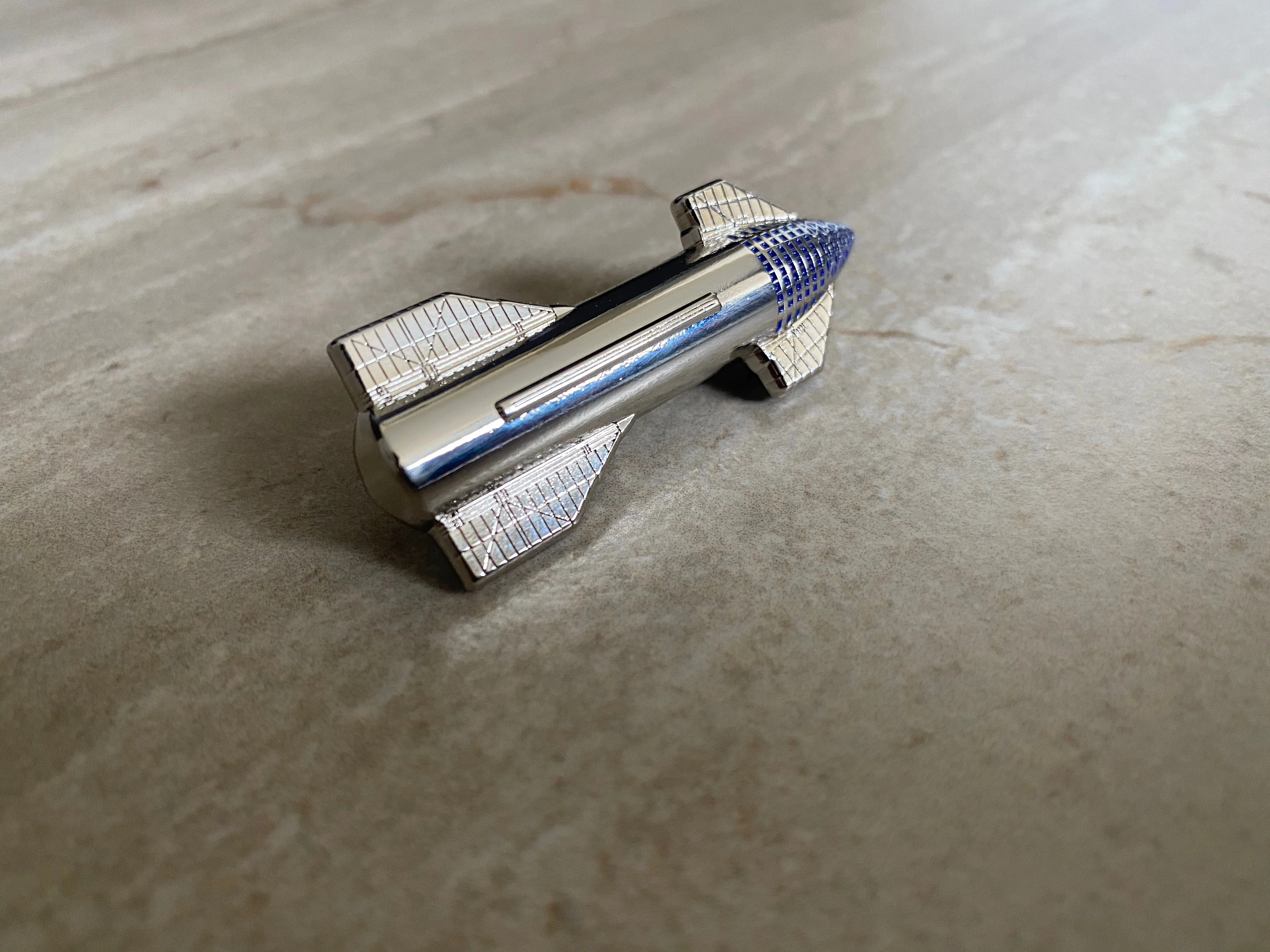 Starship 3D Enamel Pin - Image 3