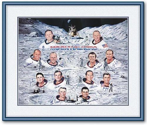 The Moonwalkers Lithograph - Autographed Presentation