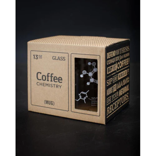 The Science of Coffee Glass Mug - Image 3