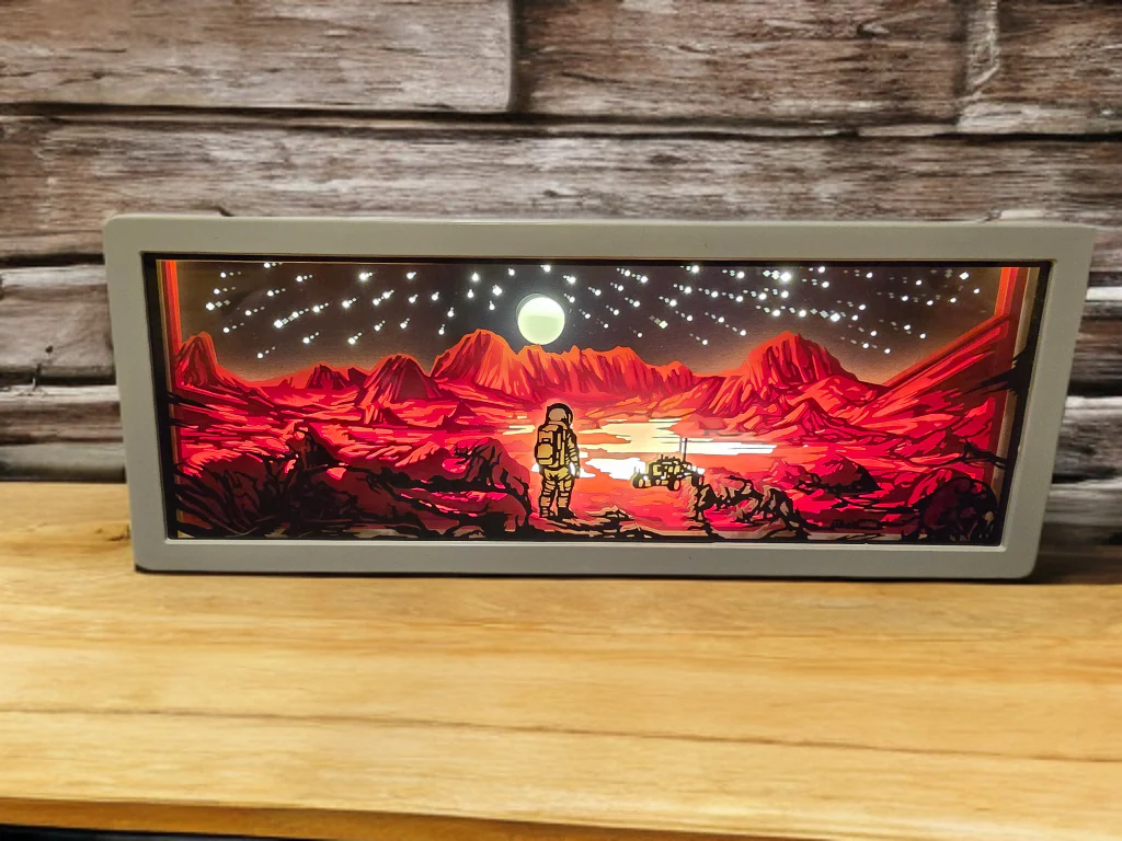 Walking on Mars 3D Paper Light - Image 3