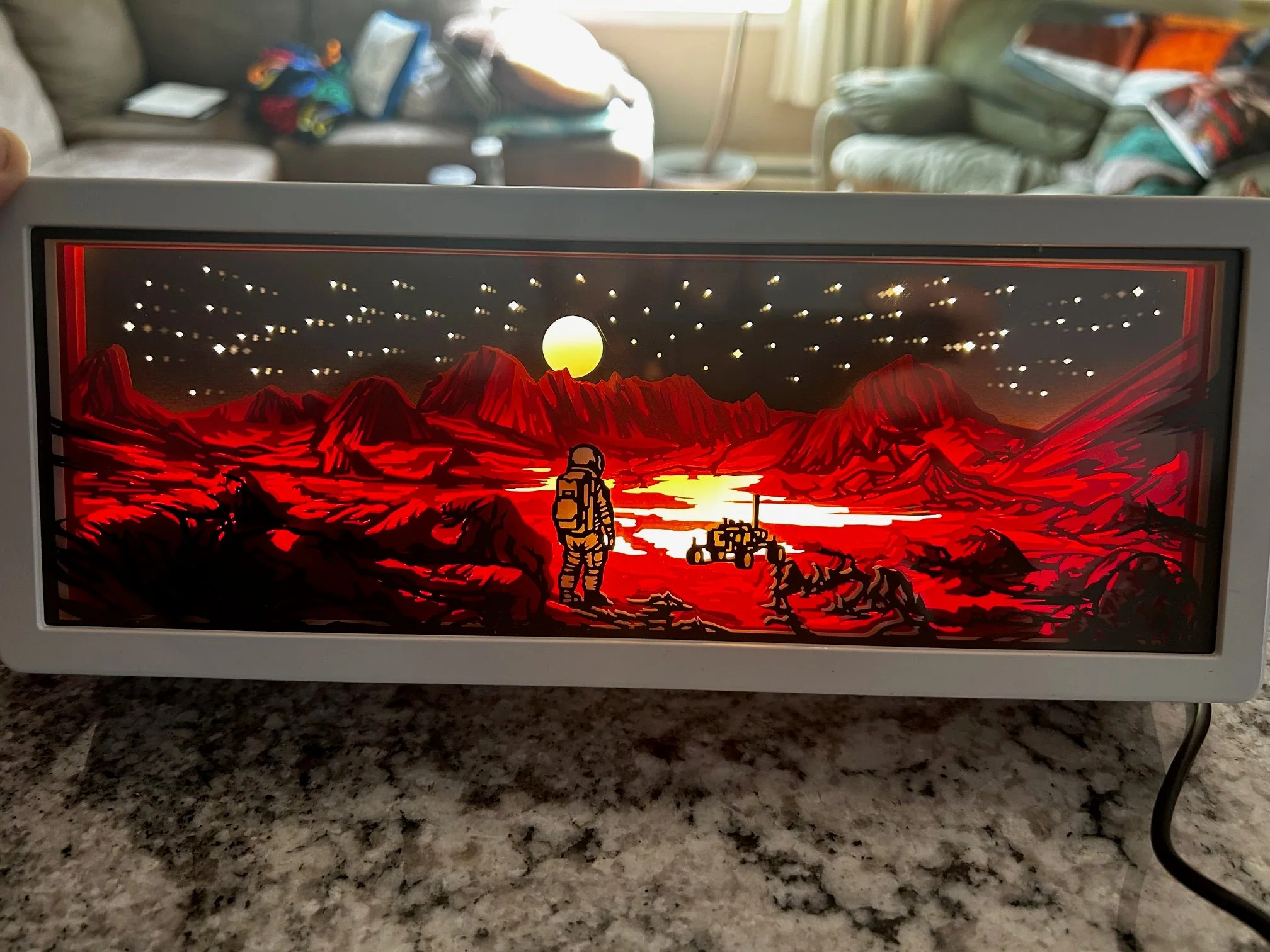 Walking on Mars 3D Paper Light - Image 6